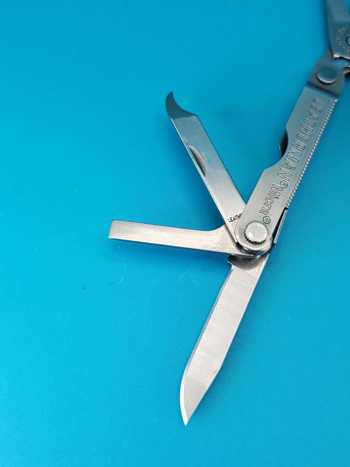 Leatherman Micra Multi-Tool, Knife, Scissors, Key Ring, Stainless!