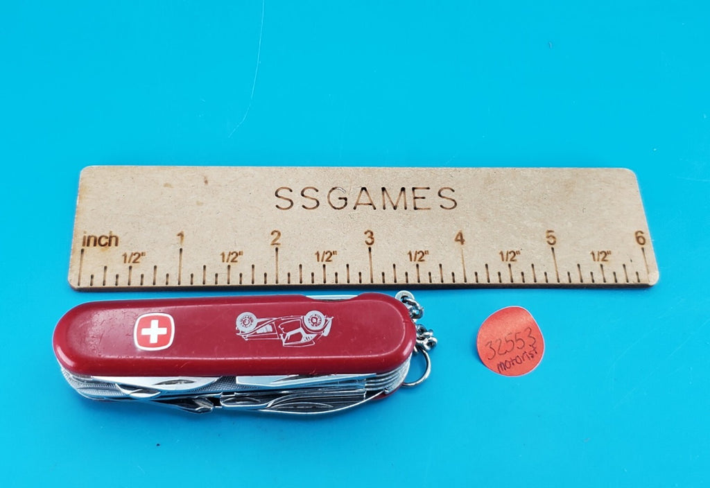 Vintage Wenger Motorist Red Swiss Army Knife Multi Tool!