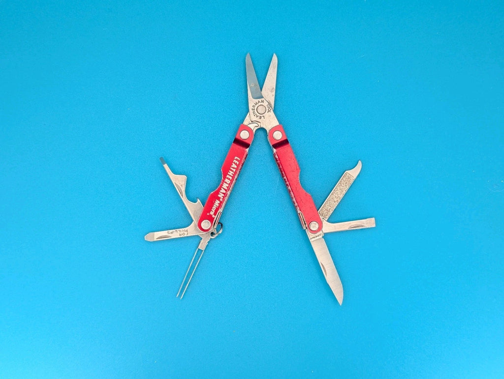 Leatherman Micra Multi-Tool Knife Scissors Key Ring! MIXED COLORS! LOT OF 5!