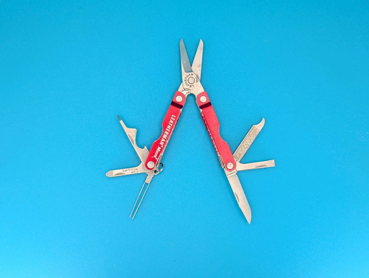 Leatherman Micra Multi-Tool Knife Scissors Key Ring! MIXED COLORS! LOT OF 5!