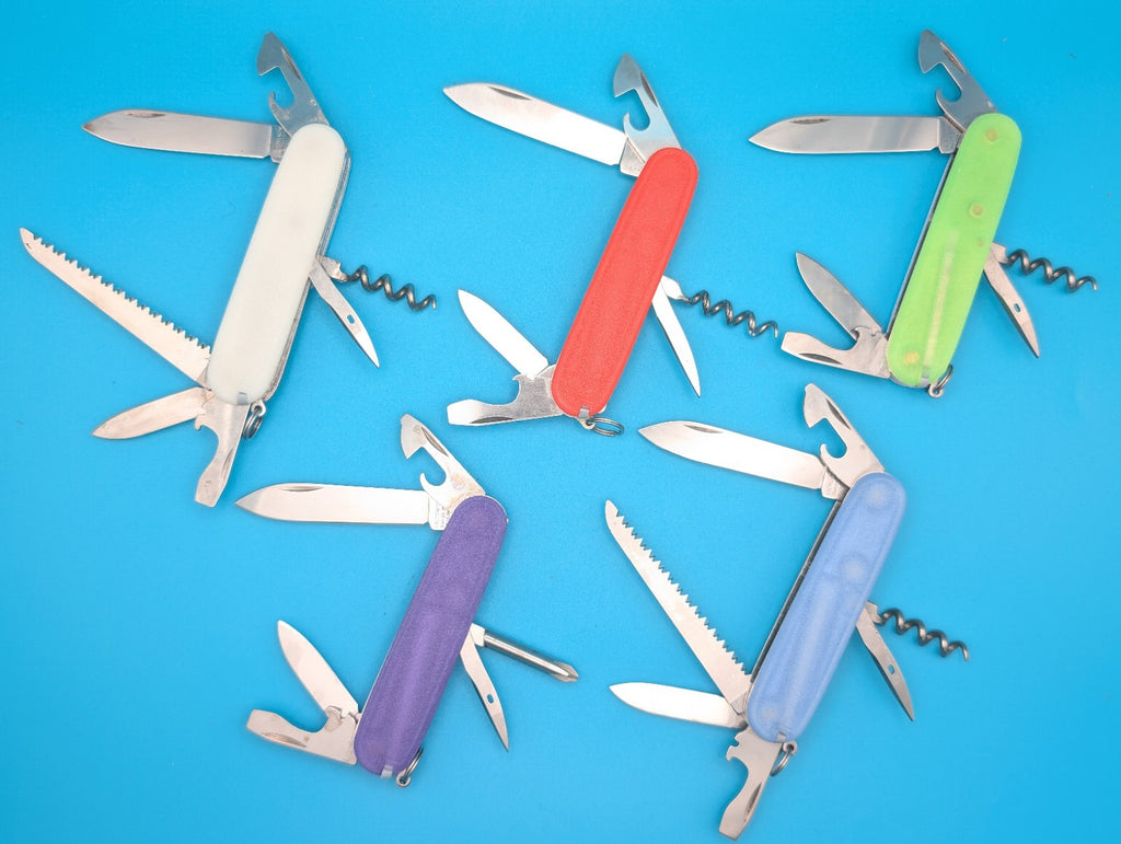 Custom Victorinox Glow in the Dark Swiss Army Knife Multi Tool! LOT OF 5!