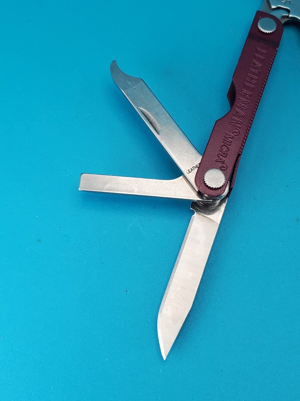 Leatherman Micra Multi-Tool, Knife, Scissors, Key Ring, Cherry Red!