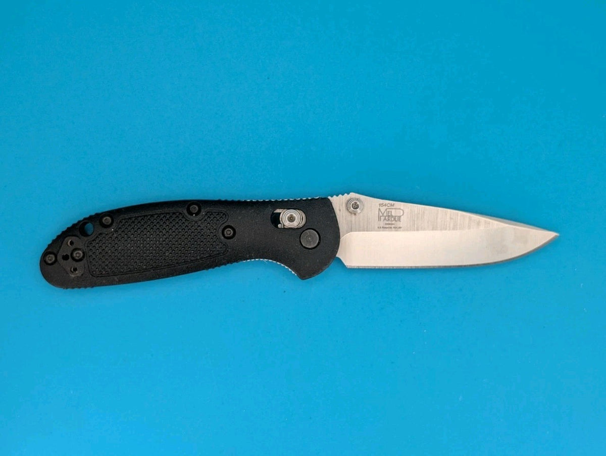 Benchmade Mini Griptilian 556 Black Handles 2.91" 154cm  Drop Point Pocket Knife