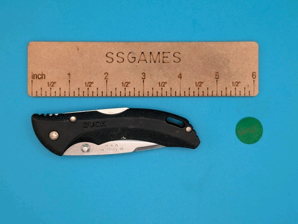 Buck USA 285 Black Lockback Folding Pocket Knife! 2023 DATE!