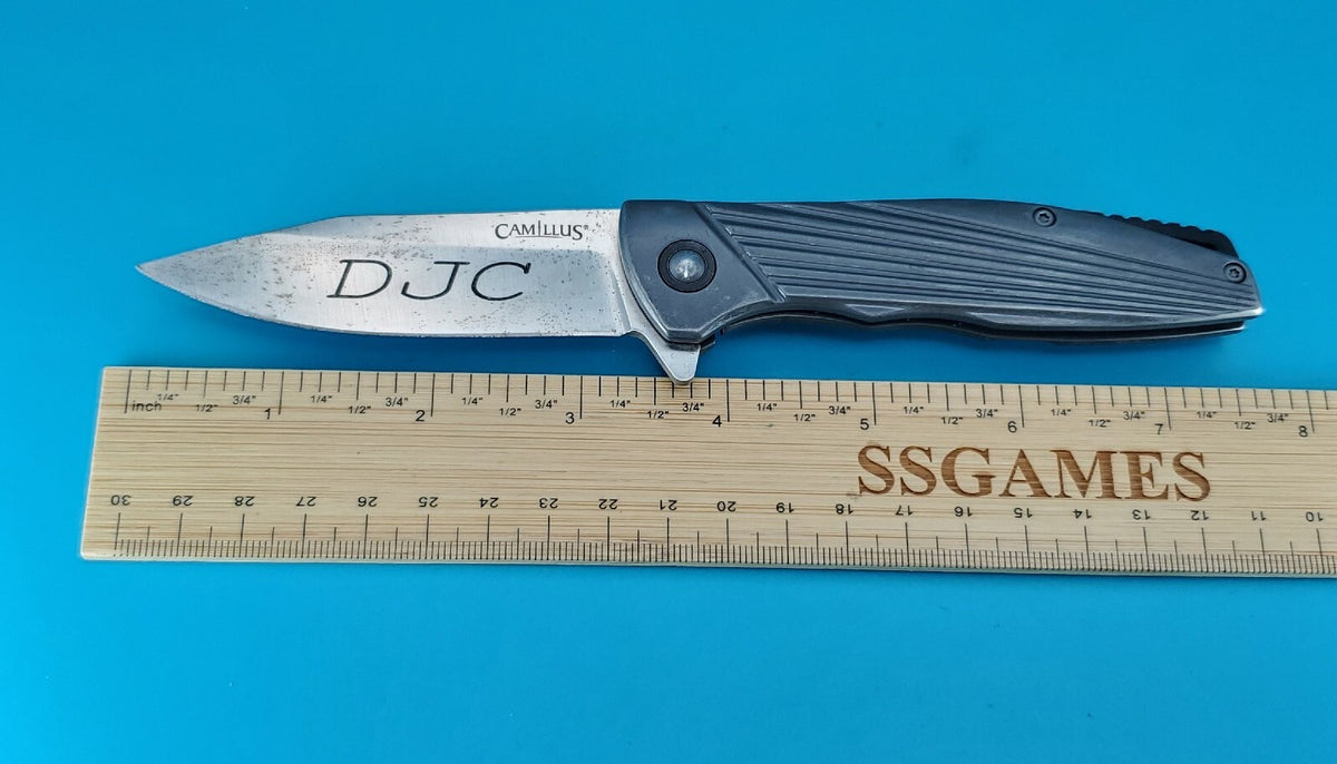 Camillus D2 Steel Flipper Open Pocket Knife!