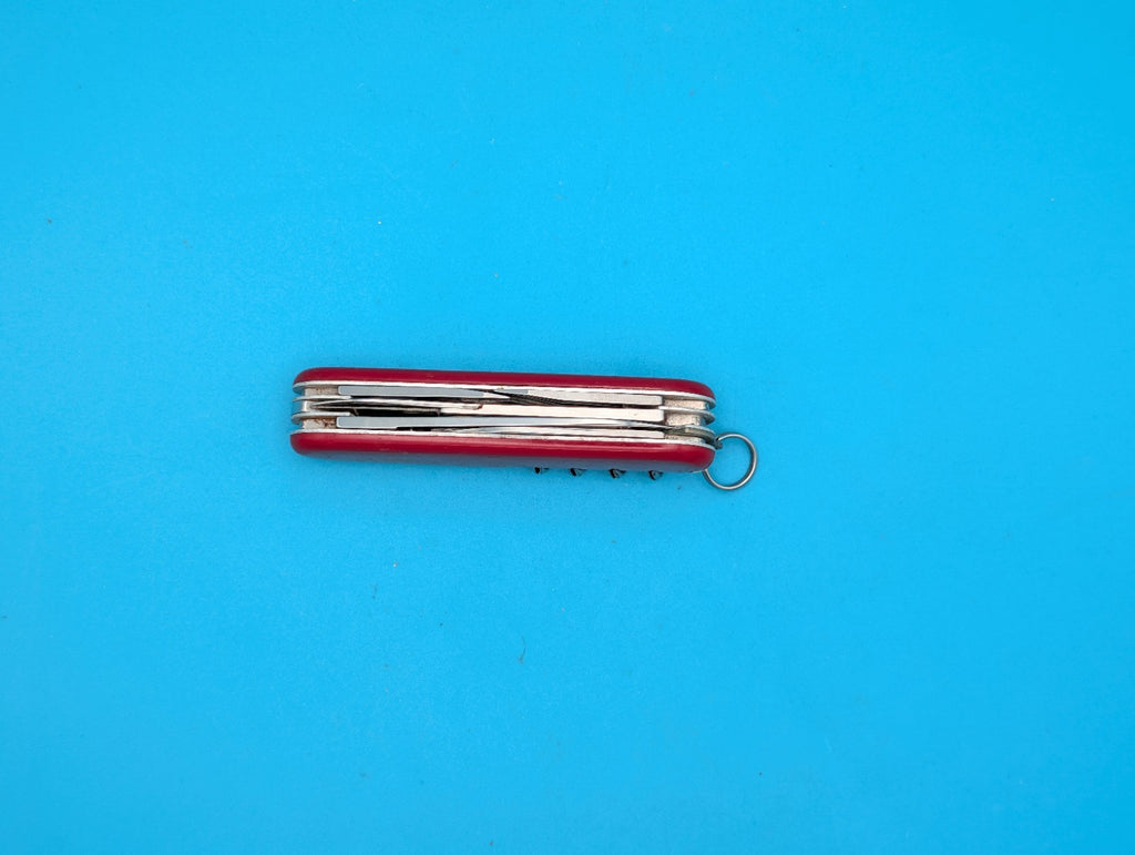 Vintage Victorinox 84mm Small Climber Swiss Army Knife Multi Tool! Red!