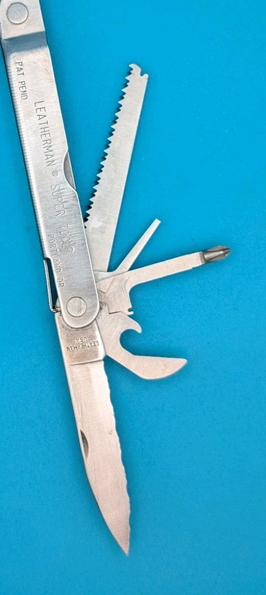 LEATHERMAN Super TOOL Multi Function Tool PLIERS, Stainless! 08/00 DATE