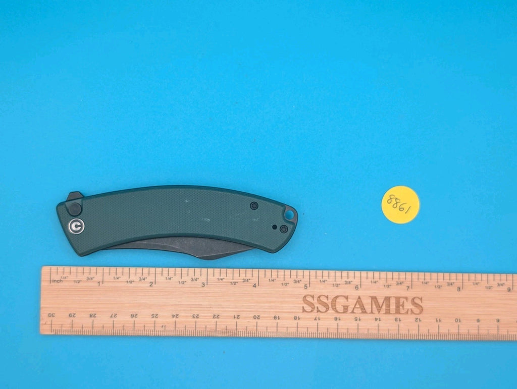 Civivi Outlaw Muk Folding Knife 3.5" 14C28N Sandvik Steel Blade Green G10 Handle