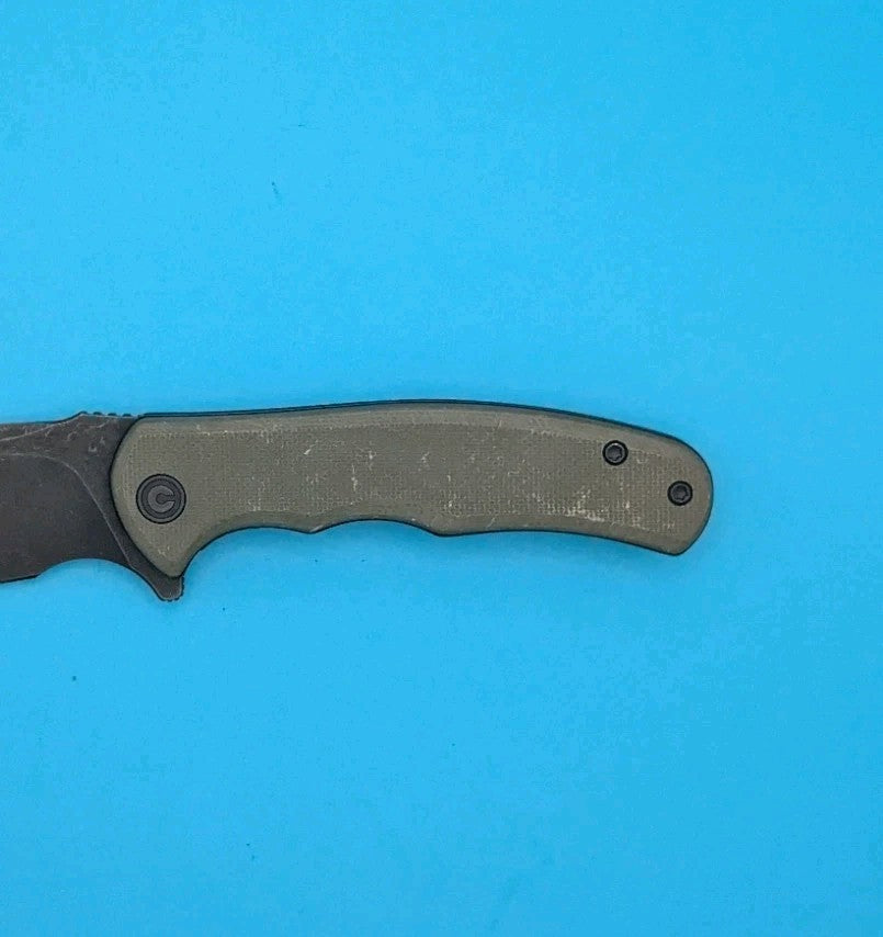 Civivi Mini Praxis Flipper Pocket Knife Liner Lock Plain Edge Blade! Olive Green