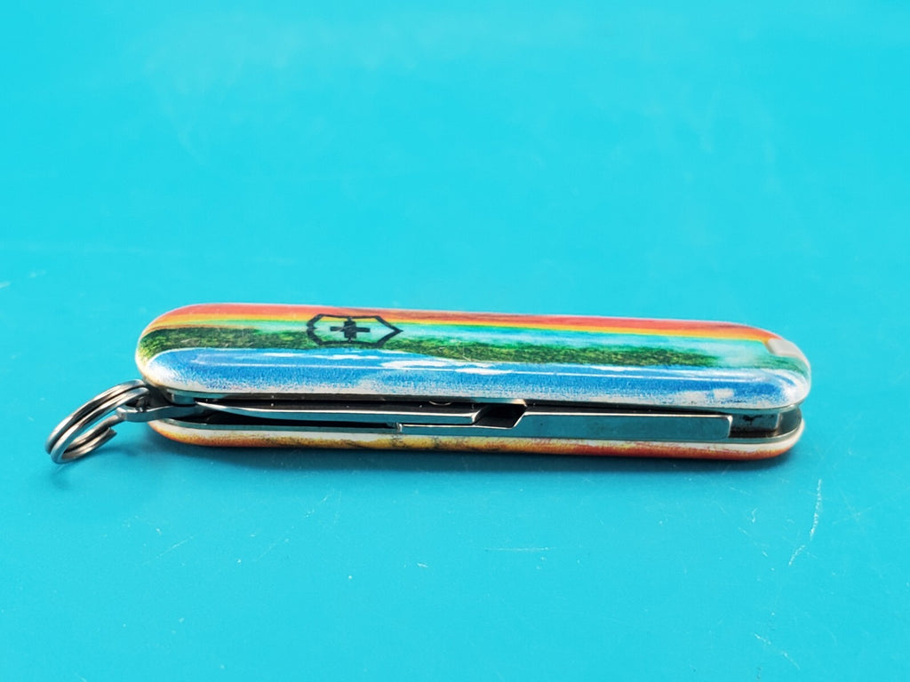 Victorinox Classic SD Yellowstone Prismatic Lake Swiss Army Knife Multi Tool!
