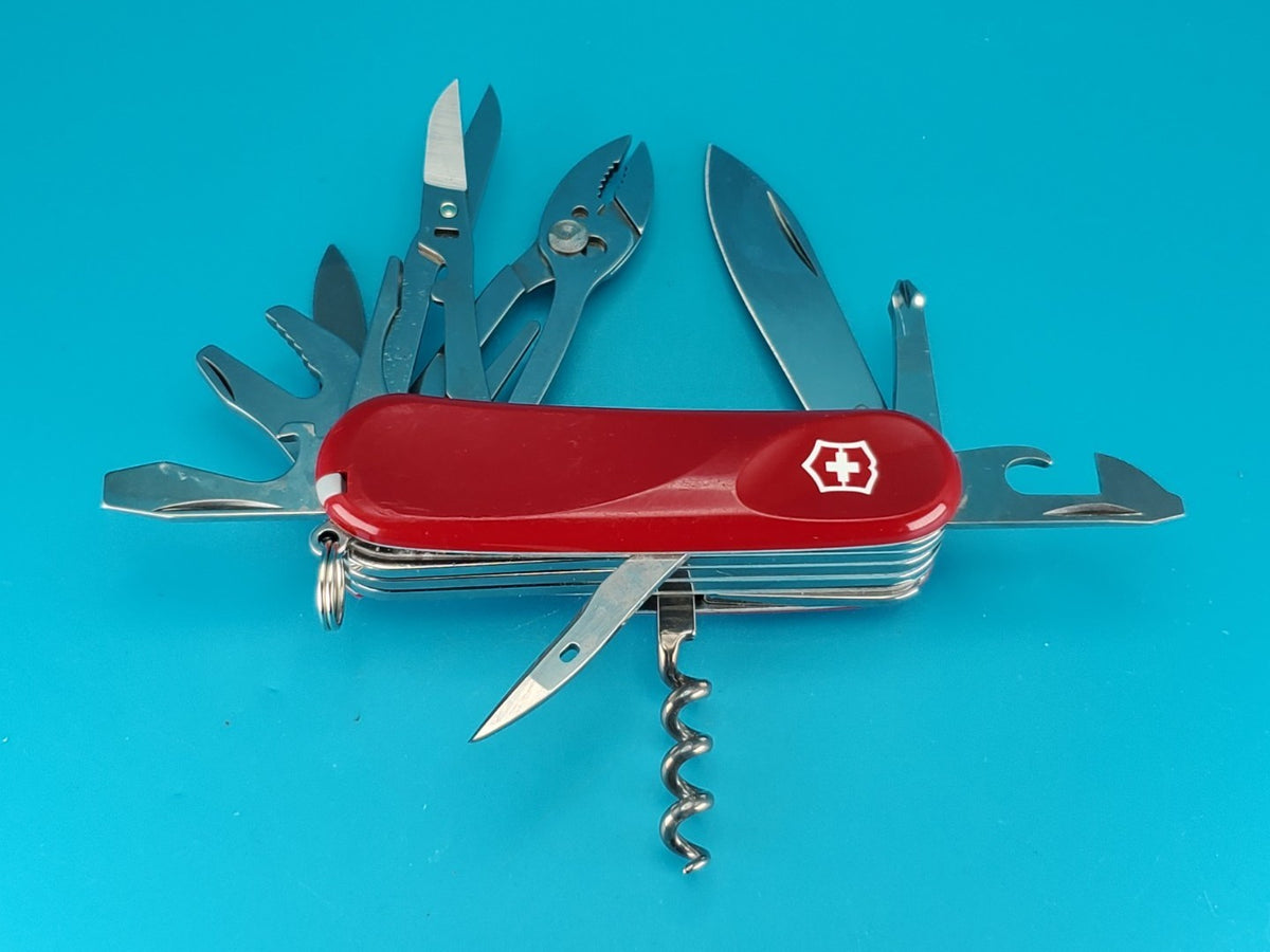 Wenger Evo S557 Swiss Army Knife Multi Tool! Delémont, 85mm, With Locking Blade!