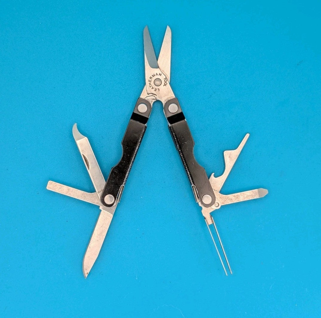 Leatherman Micra Multi-Tool, Knife, Scissors, Key Ring, Black