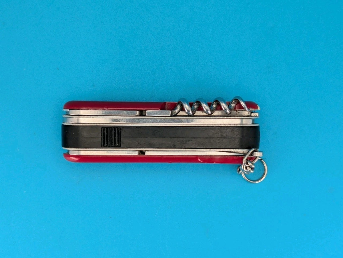 Wenger Spotlight Red Swiss Army Knife Multi Tool! With Working Flashlight!