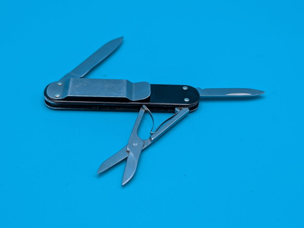 Victorinox Money Clip Black Alox Swiss Army Knife Multi Tool!