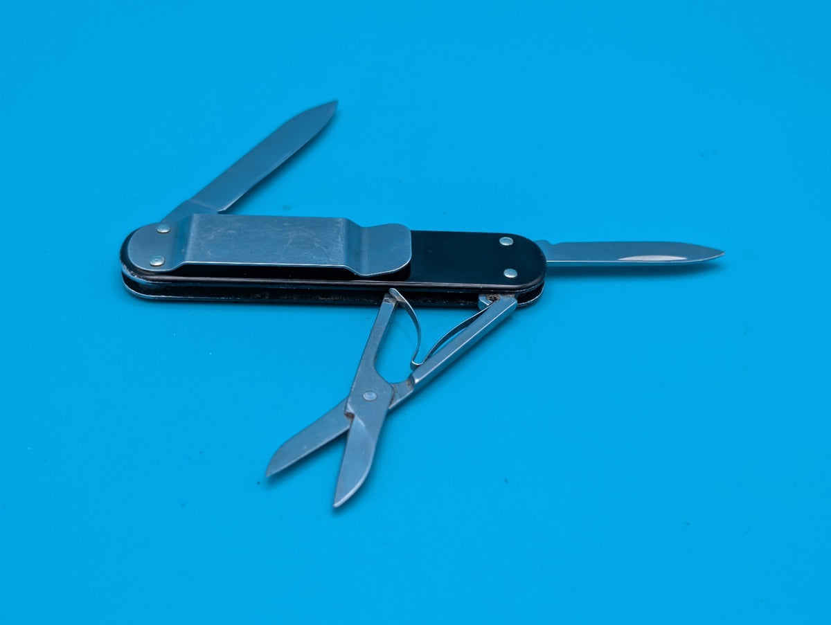 Victorinox Money Clip Black Alox Swiss Army Knife Multi Tool!