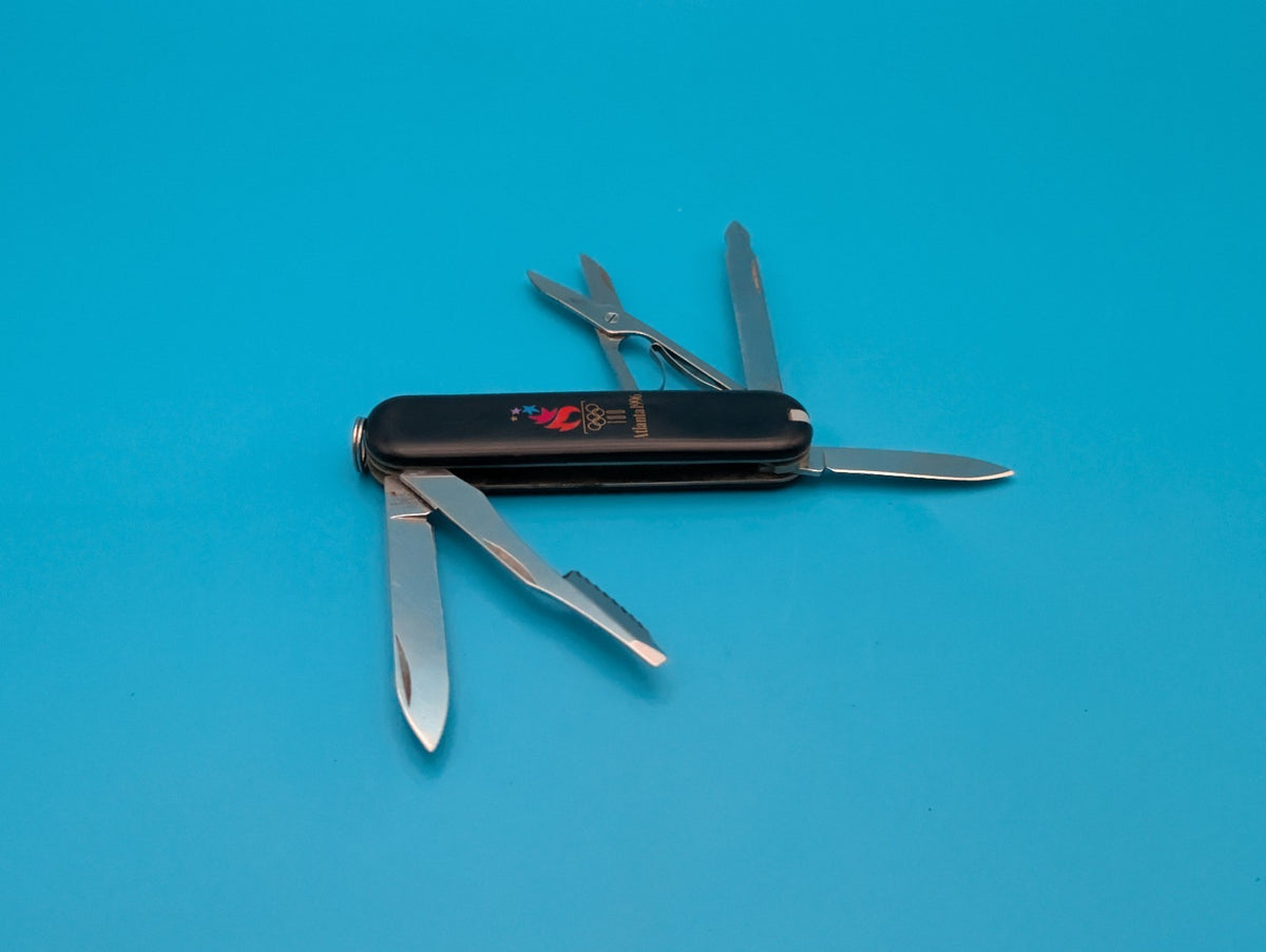 Victorinox Executive Swiss Army Knife, BLACK! RETIRED! ATLANTA 1996