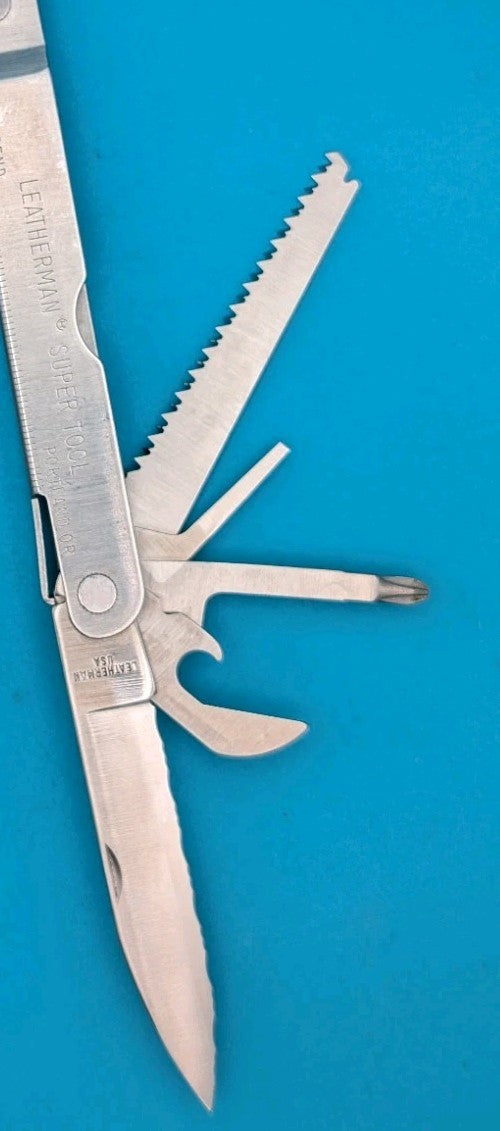 LEATHERMAN Super TOOL Multi Function Tool PLIERS, Stainless! 02/95 DATE