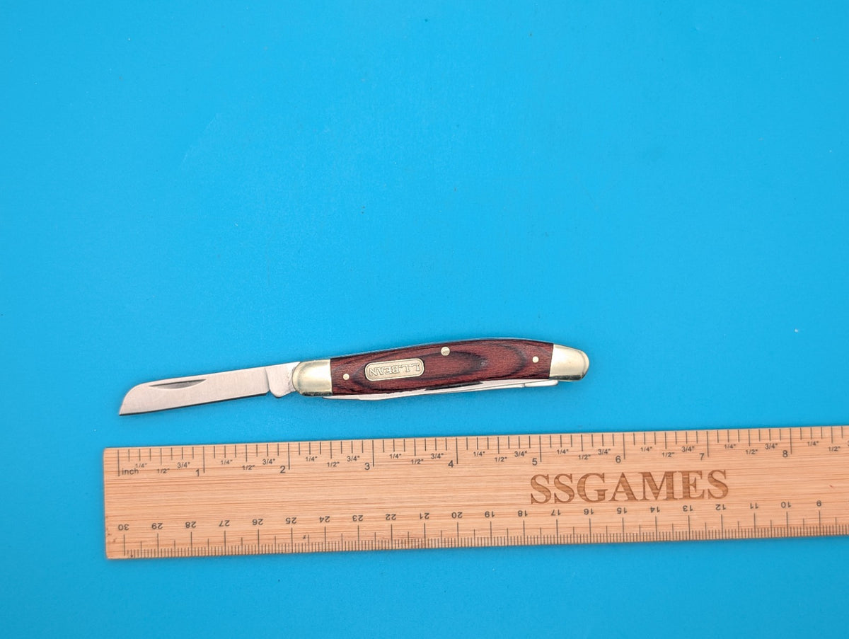 Vintage Three Blade LL Bean Folding Knife Made In Maine USA
