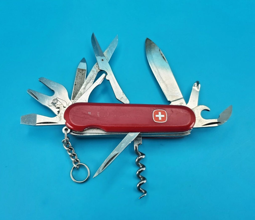 Wenger Nomad 85mm Red Swiss Army Knife Multi Tool!