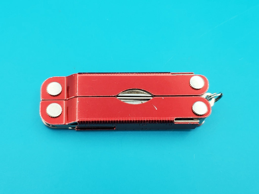 Leatherman Micra Multi-Tool, Knife, Scissors, Key Ring, Red!