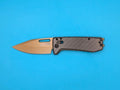 SOG Ultra Folding Knife 2⅞" Gold TiNi CPM S35VN Steel Blade Carbon Fiber Handle