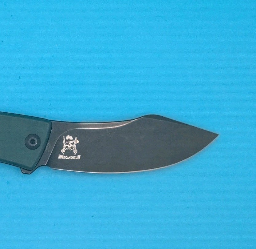 Civivi Outlaw Muk Folding Knife 3.5" 14C28N Sandvik Steel Blade Green G10 Handle