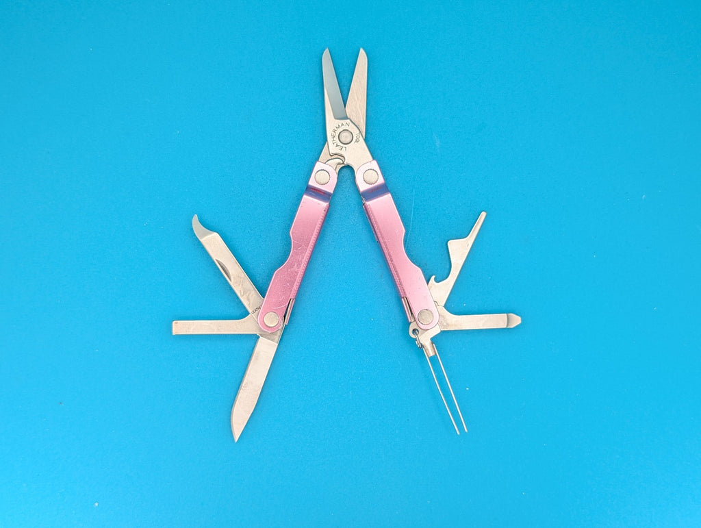 Leatherman Micra Multi-Tool Knife Scissors Key Ring! MIXED COLORS! LOT OF 5!