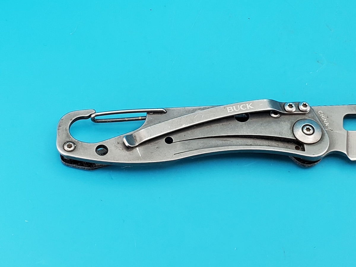 Buck 818 Apex Carbon Fiber Handle Folding Pocket Knife! RARE!