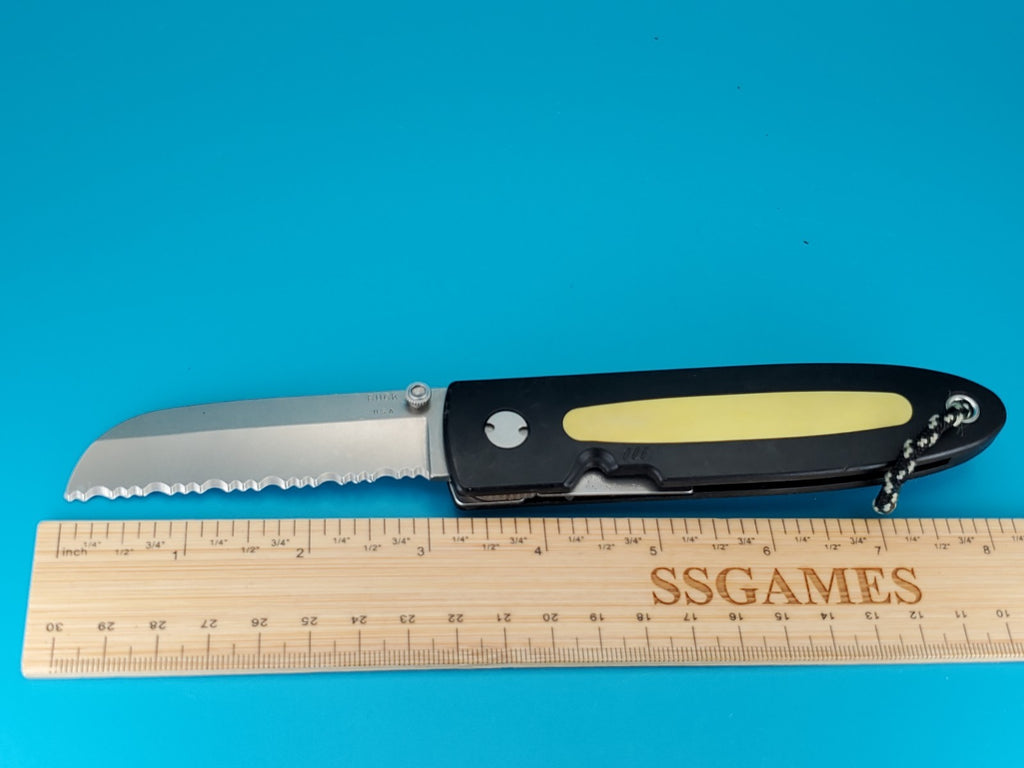 Buck CrossLock 180 RR – River Rafter Serrated Edge Liner Lock Pocket Knife!