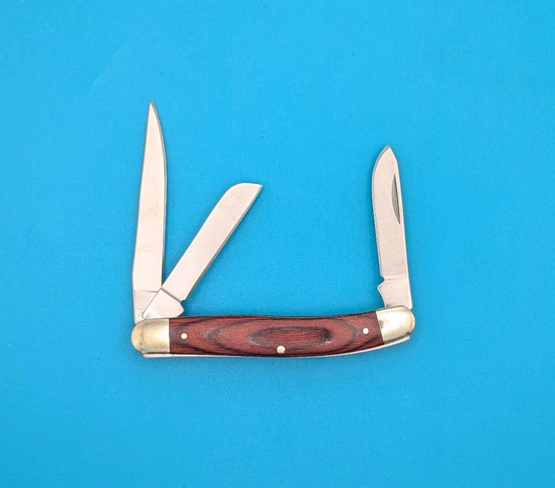 Vintage Three Blade LL Bean Folding Knife Made In Maine USA