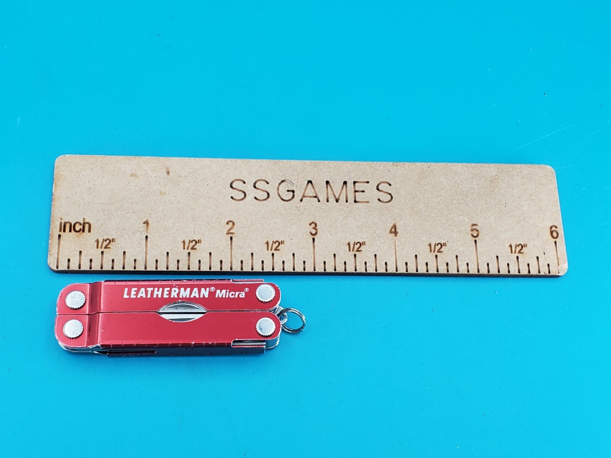 Leatherman Micra Multi-Tool, Knife, Scissors, Key Ring, Red