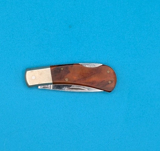 Vintage Edgemark Cavalier Pocket Knife 11-332 Stainless Lockback Japan