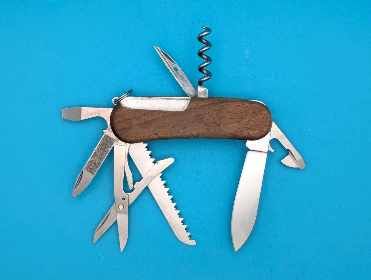 Victorinox Delemont EvoWood 17 85mm Swiss Army Knife Multi-Tool!