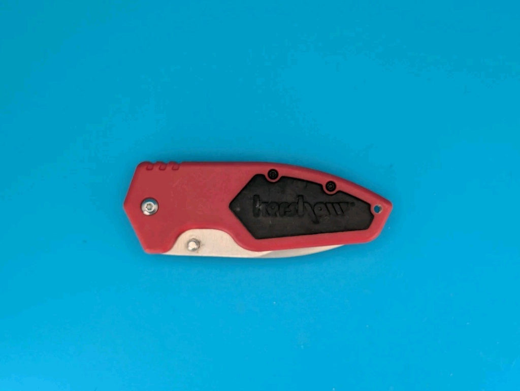Kershaw 1445 Half Ton LinerLock Red & Black Wrench Clip Pocket Knife!