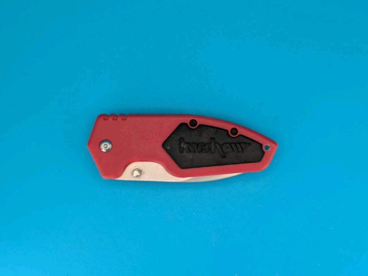 Kershaw 1445 Half Ton LinerLock Red & Black Wrench Clip Pocket Knife!