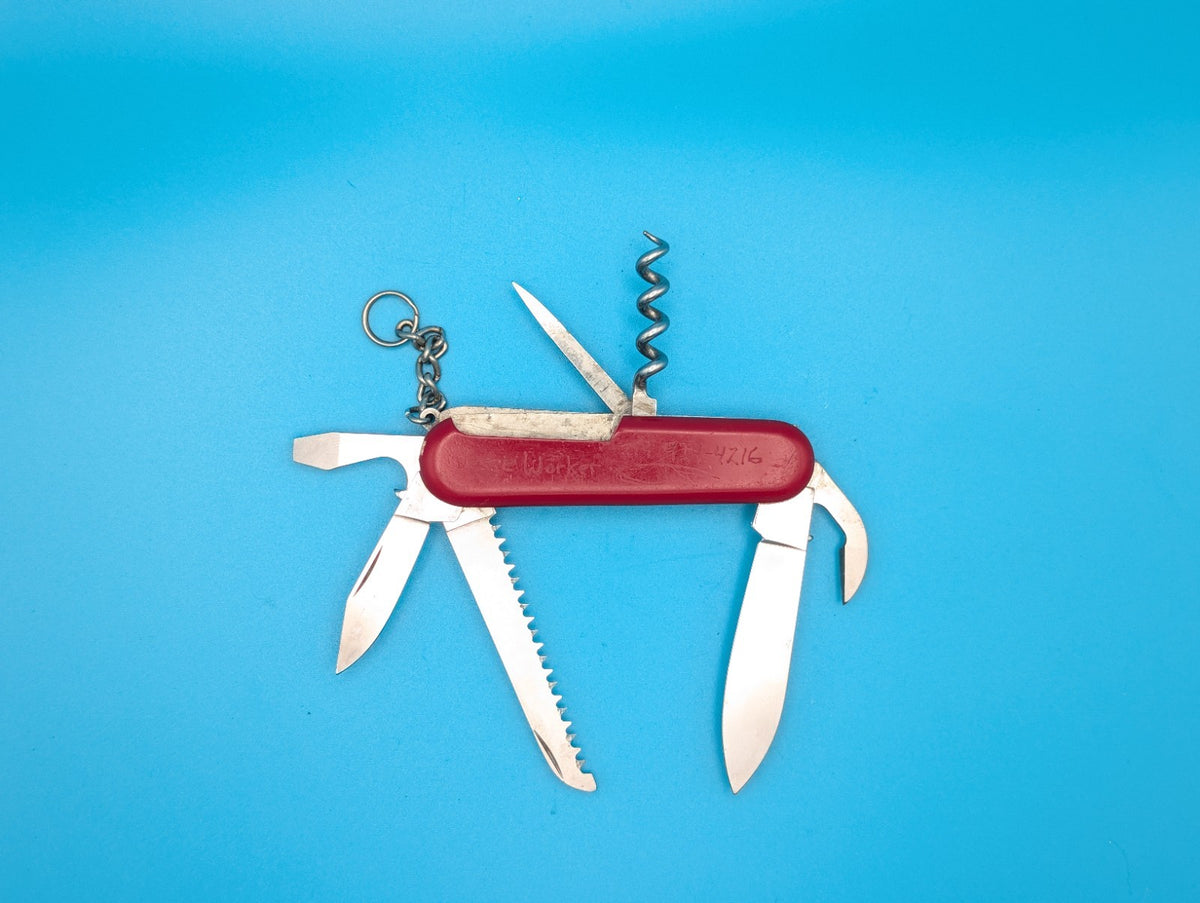 Wenger Backpacker 2 Red Swiss Army Knife Multi Tool!