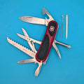 Victorinox Delemont EVOGRIP 18 Red & Black Swiss Army Knife Multi Tool!