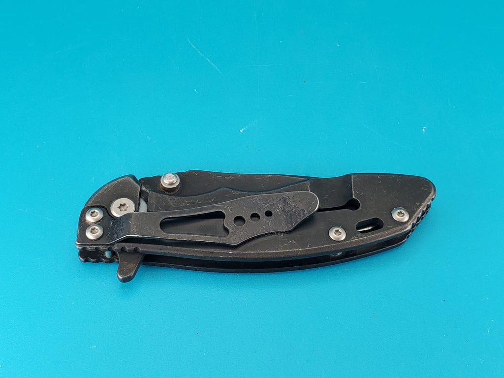 Gerber Torch I Frame Lock Plain Edge Blade Folding Pocket Knife! Black!