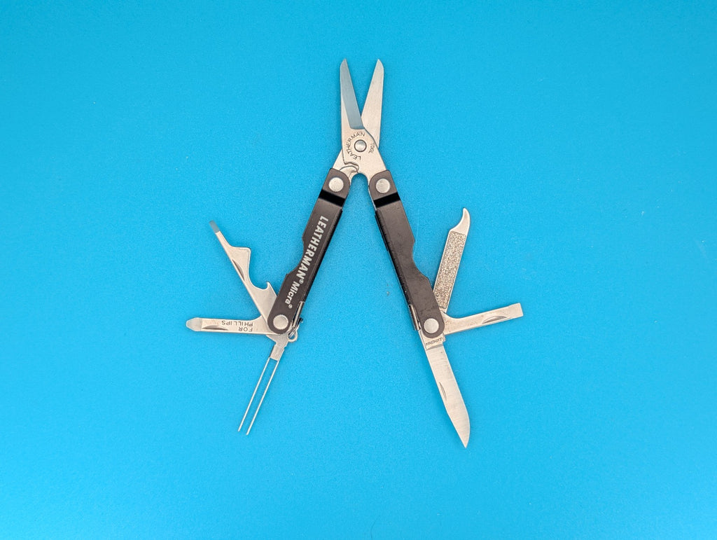 Leatherman Micra Multi-Tool Knife Scissors Key Ring! MIXED COLORS! LOT OF 5!