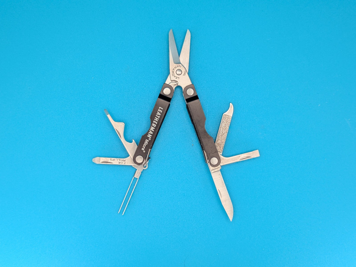 Leatherman Micra Multi-Tool Knife Scissors Key Ring! MIXED COLORS! LOT OF 5!