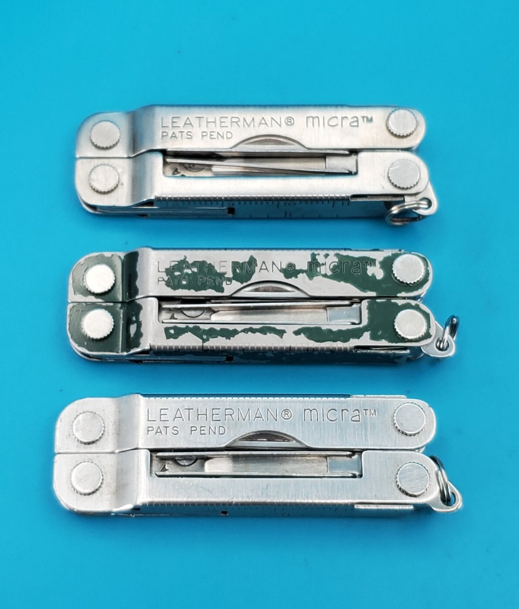 Leatherman Micra Multi-Tool Knife Scissors Key Ring Stainless Steel! LOT OF 3!