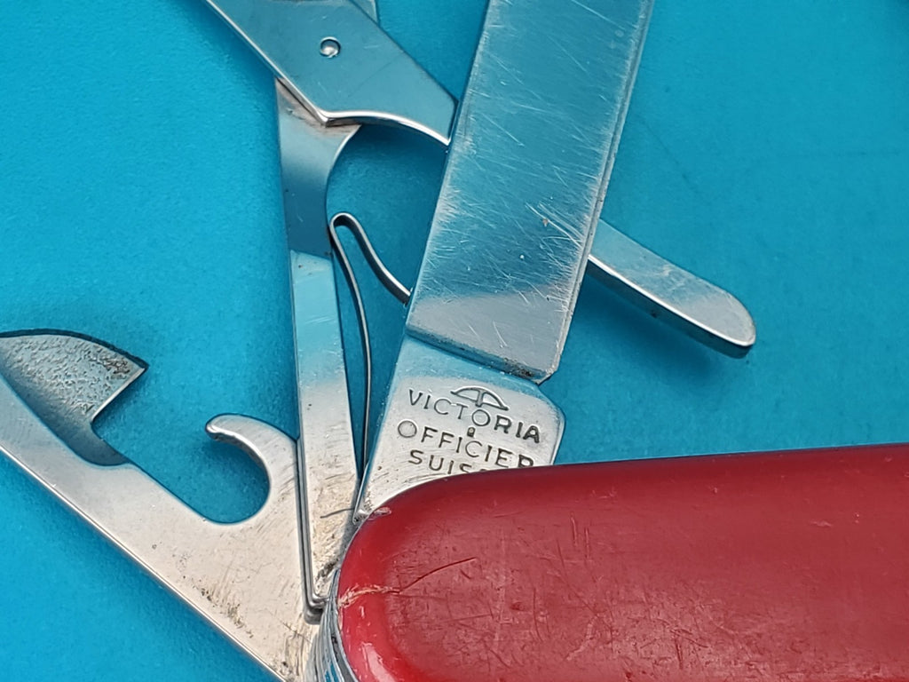 VTG Victoria Victorinox Original Craftsman Swiss Army Knife! W/Long Nail File!