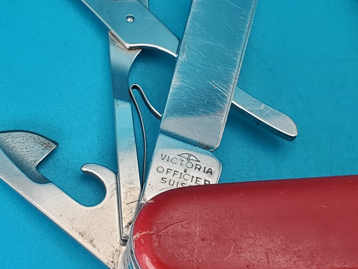 VTG Victoria Victorinox Original Craftsman Swiss Army Knife! W/Long Nail File!