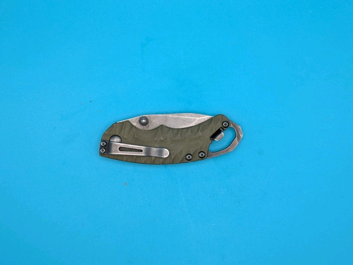 Kershaw 8750TOLBW Shuffle Linerlock Olive Green Folding Knife Pocket Folder
