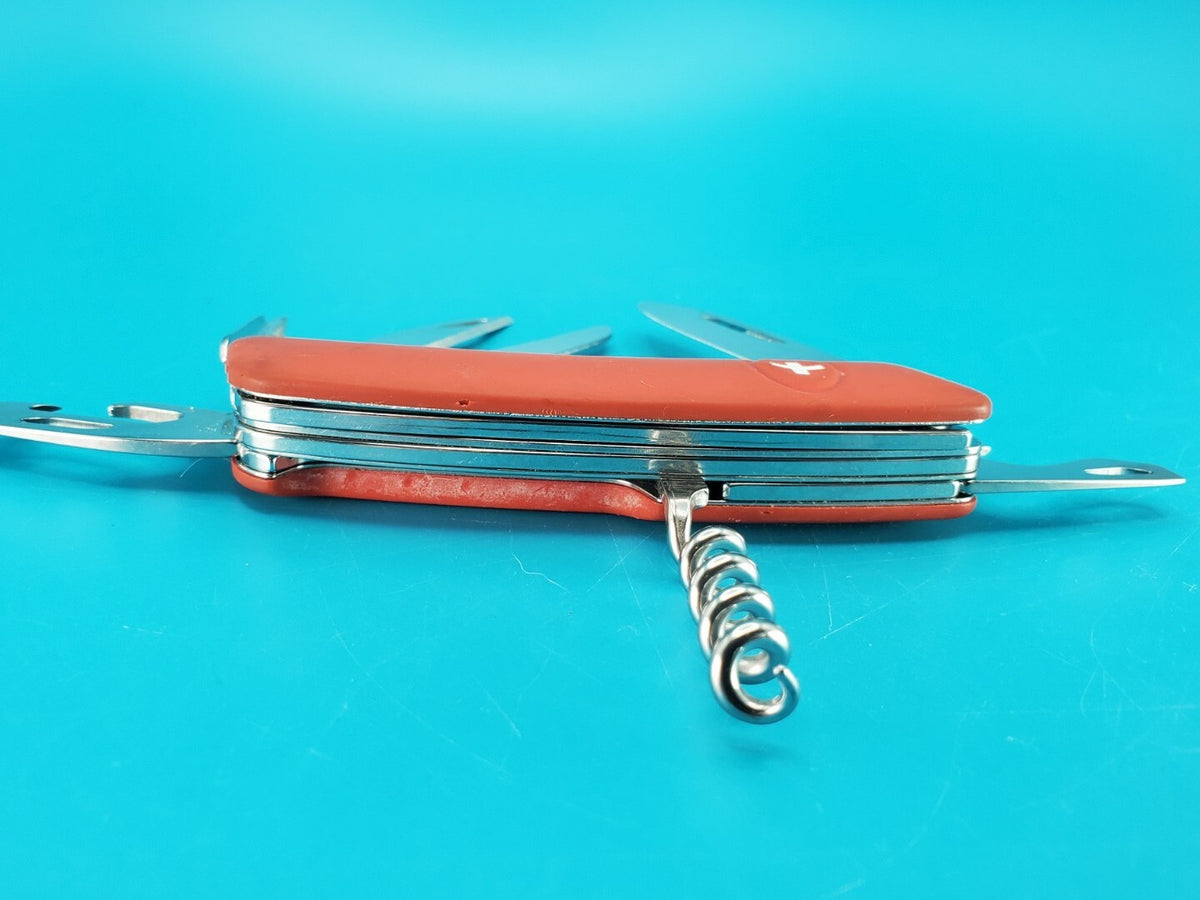 Swiza A18-14 Swiss Pocket Knife Stainless Steel Blades OD Red Synthetic Handle