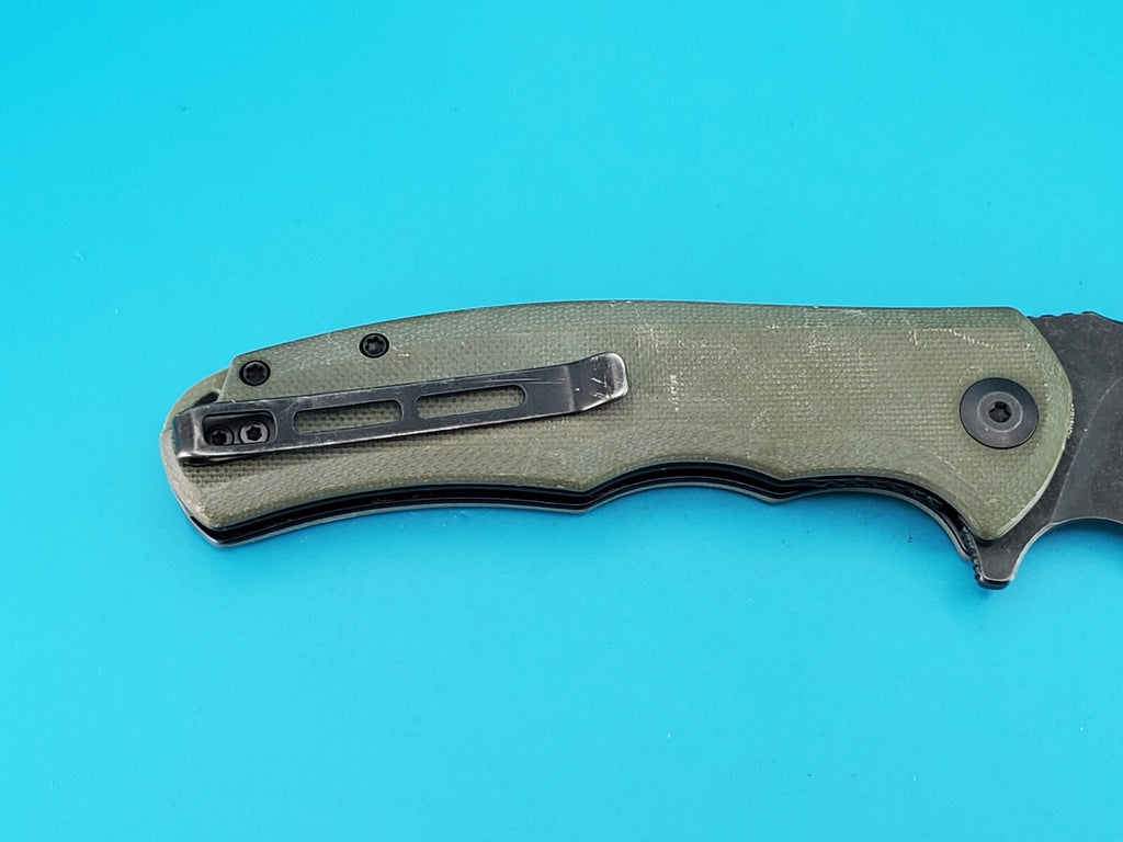 Civivi Praxis Flipper Pocket Knife Liner Lock Plain Edge Stonewashed Blade!