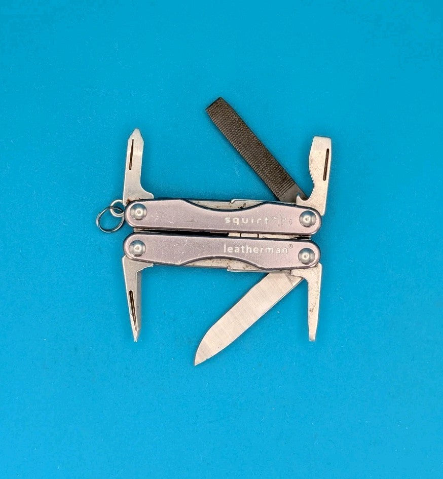 Leatherman Squirt P4 Multi-Tool, Key Ring, Retired, Gray