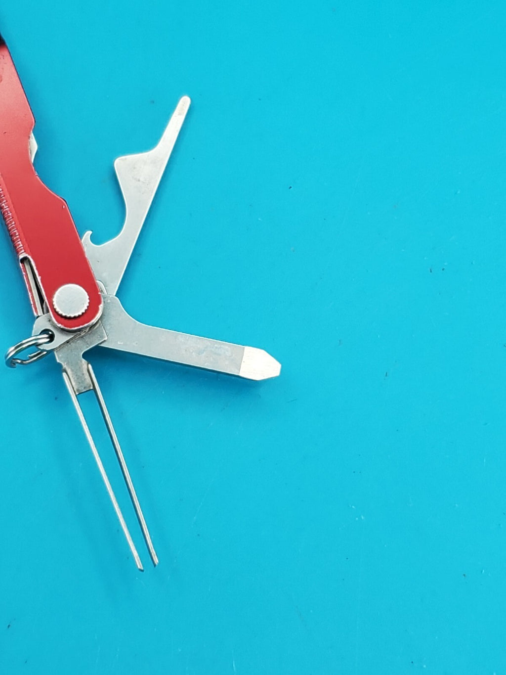 Leatherman Micra Multi-Tool, Knife, Scissors, Key Ring, Red