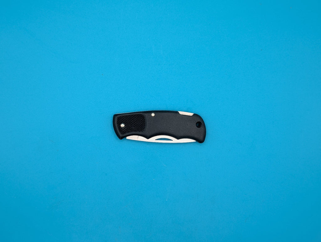 Cutco 1886 Plain Edge Blade USA Lockback Knife! Black Handle!