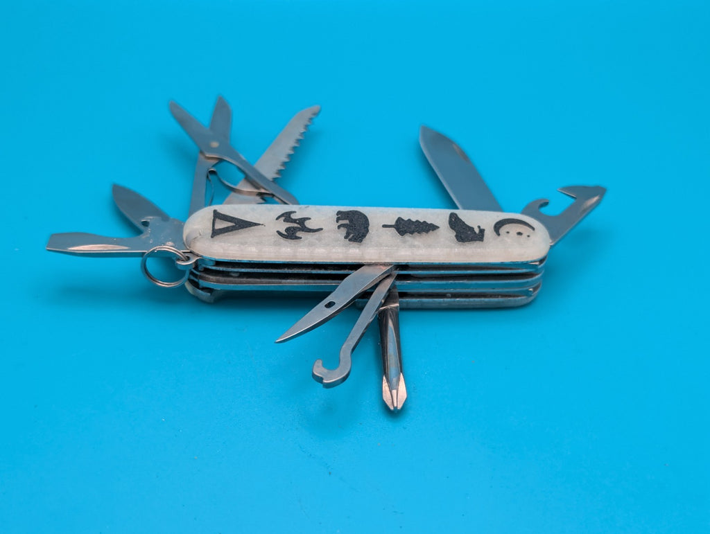 Custom Victorinox Fieldmaster Glow in the Dark Swiss Army Knife Multi Tool!
